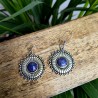 kolczyki noc kairu słońce mosiądz srebro etno | indie