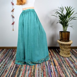 spodnie ZARI - turkusowe | indie