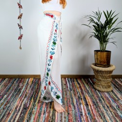 spodnie VINYASA - białe | indie