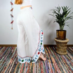 spodnie VINYASA - białe | indie