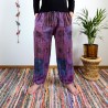 spodnie patchworkowe BAGRU - fioletowe | indie