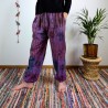 spodnie patchworkowe BAGRU - fioletowe | indie