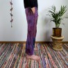 spodnie patchworkowe BAGRU - fioletowe | indie