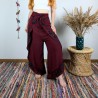 spodnie kopertowe VINYASA - burgundowe | indie