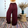 spodnie kopertowe VINYASA - burgundowe | indie