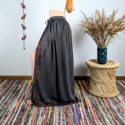 spodnie palazzo ZARI - ciemnoszare | indie