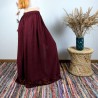 spodnie palazzo ZARI - burgundowe | indie