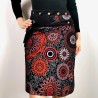 Krótka spódniczka MANDALA - Czerwono-Czarna | Nepal