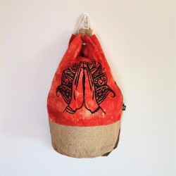 Plecak - Torba - Stonewash - Czerwony - Namaste | Indie