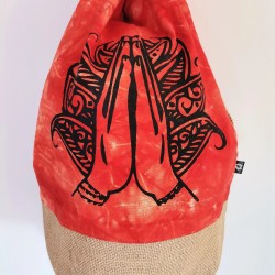 Plecak - Torba - Stonewash - Czerwony - Namaste | Indie